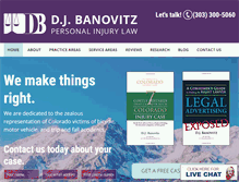 Tablet Screenshot of coloradoinjuryfirm.com